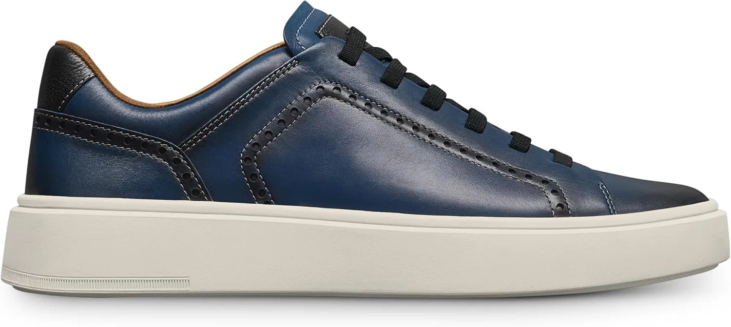 Кроссовки кожаные Allen Edmonds, Navy Brogue — фото 4