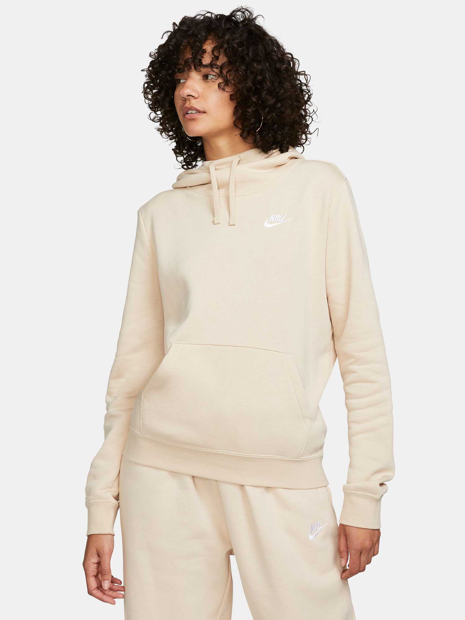 

Толстовка Nike W NSW CLUB FLC FNL HOODIE STD, бежевый