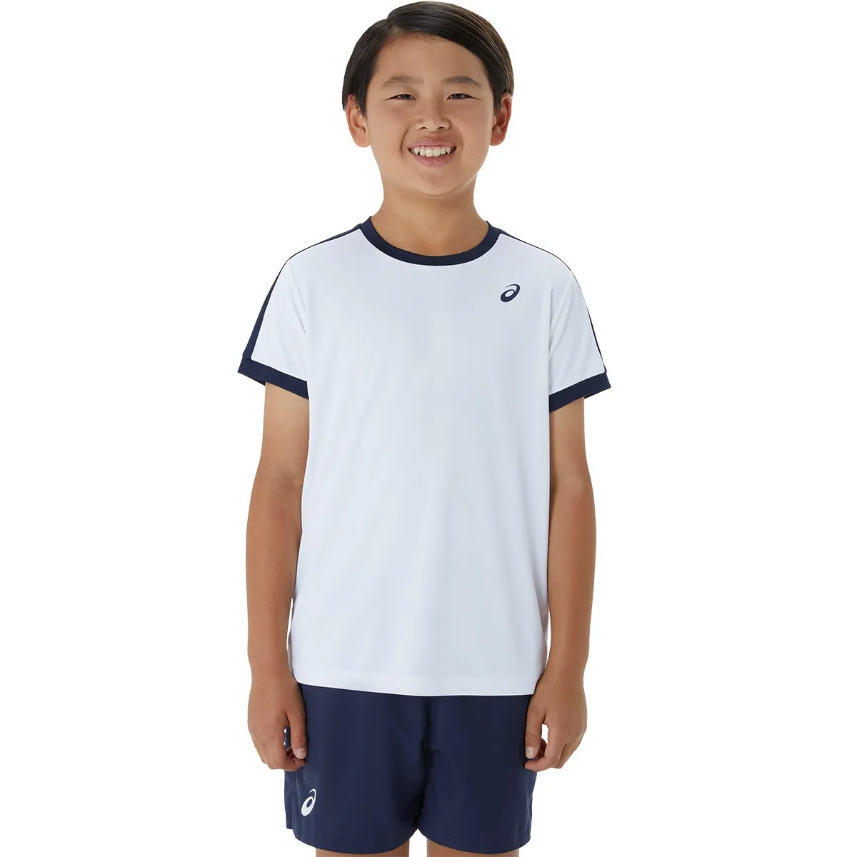 

Детская футболка BOYS TENNIS SS TOP Asics, белый/синий