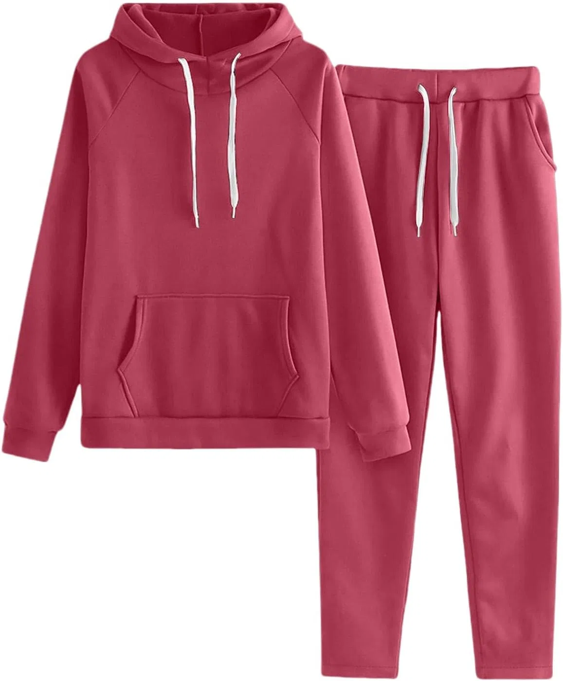 Спортивный костюм из 2 предметов, оверсайз худи и джоггеры, Generic, Hot Pink