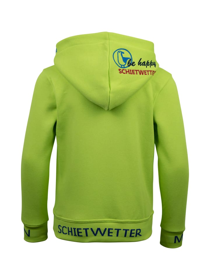 SCHIETWETTER Худи "Max Meersalz" лаймового цвета — фото 2