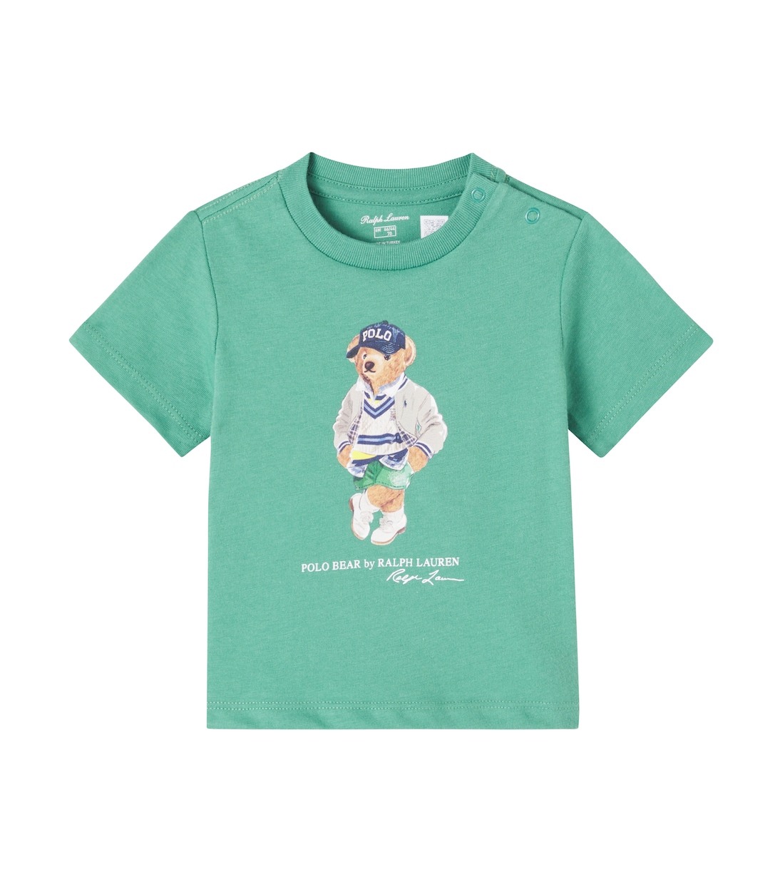 

Футболка Polo Bear из хлопкового джерси Polo Ralph Lauren Kids, Pf25 Fairway Green Bear