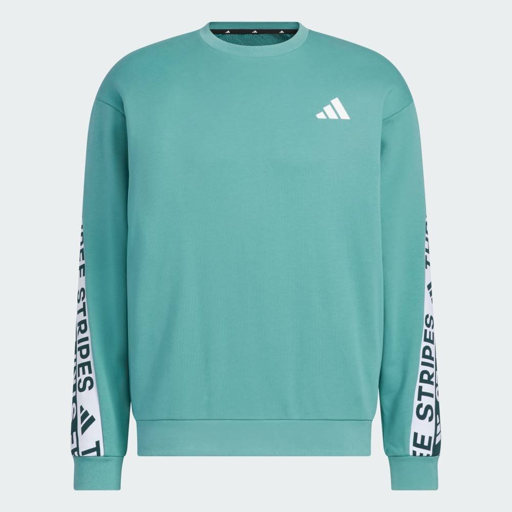 Толстовка Wording Pack свободного кроя из плотной французской махровой ткани Adidas, blue — фото 4