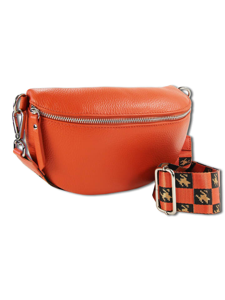 

Наплечная сумка Toscanto Gürteltasche Leder orange ca. 25cm