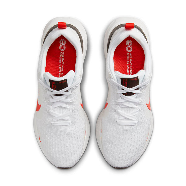 Кроссовки react infinity run flyknit 3 Nike, белый — фото 4