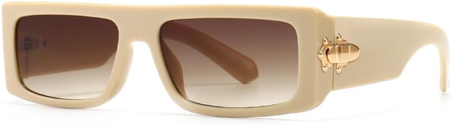 

Винтажные прямоугольные солнцезащитные очки для женщин и мужчин, маленькая оправа, плоская верхняя часть, градиентные солнцезащитные очки для женщин, защита от УФ-излучения UV400 LANGSER, 1