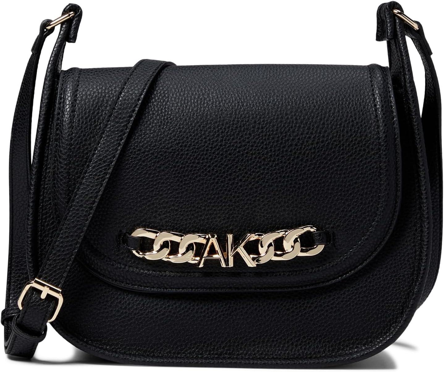 

Сумка Anne Klein Large Flap Hobo w/ Chunky AK Chain, черный