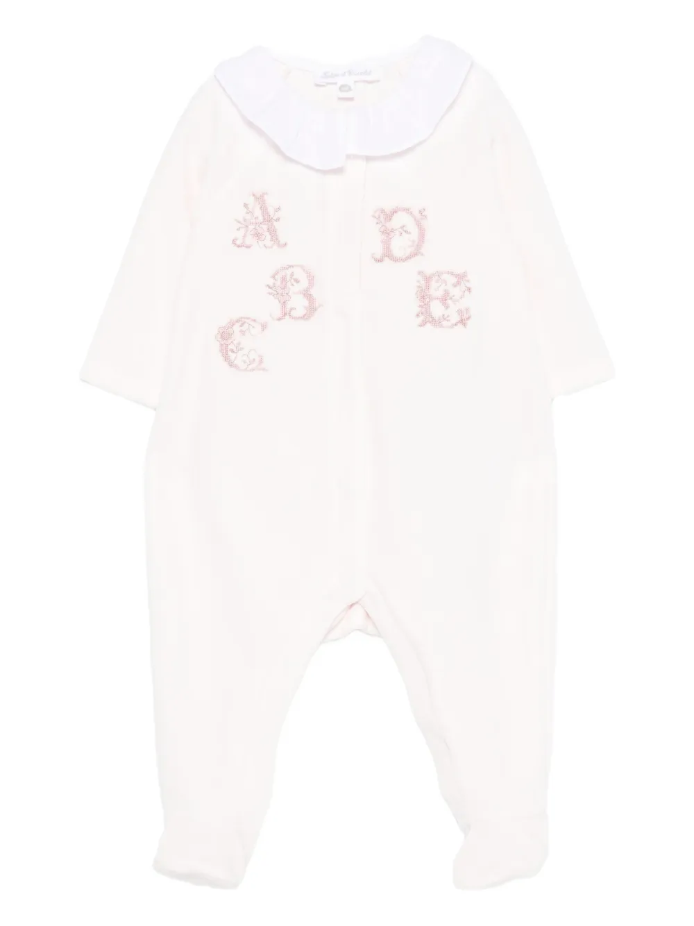 

Комбинезон с вышитыми буквами Tartine Et Chocolat, розовый