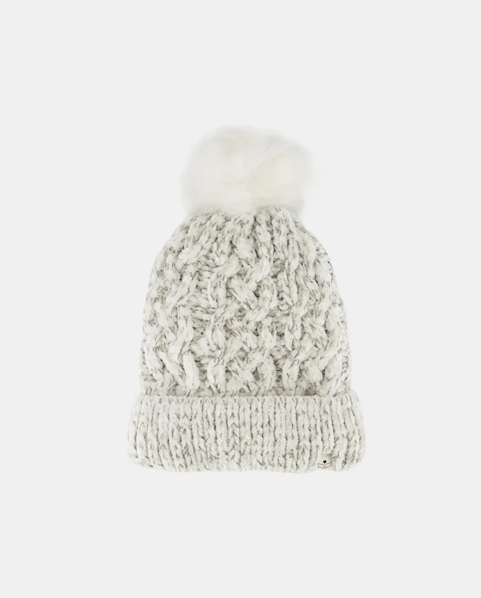 

Шапка из люрексного велюра Green Coast, экрю