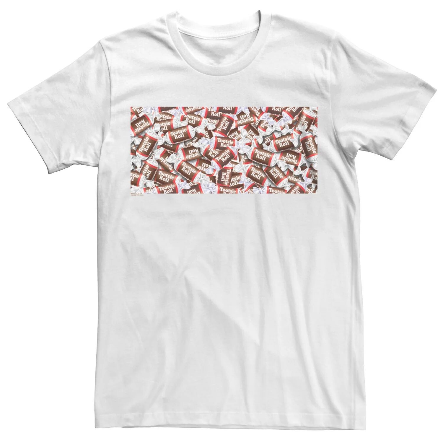 

Мужская футболка Tootsie Roll Square с наполнителем Tootsies Licensed Character