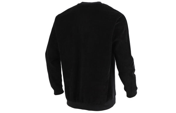 Толстовка originals adv crew logo printing casual round neck pullover sports black Adidas, черный — фото 2