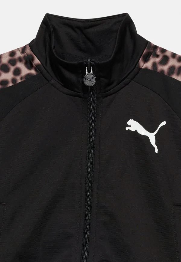 Свободная короткая толстовка на молнии с изображением животного Puma, Black — фото 4