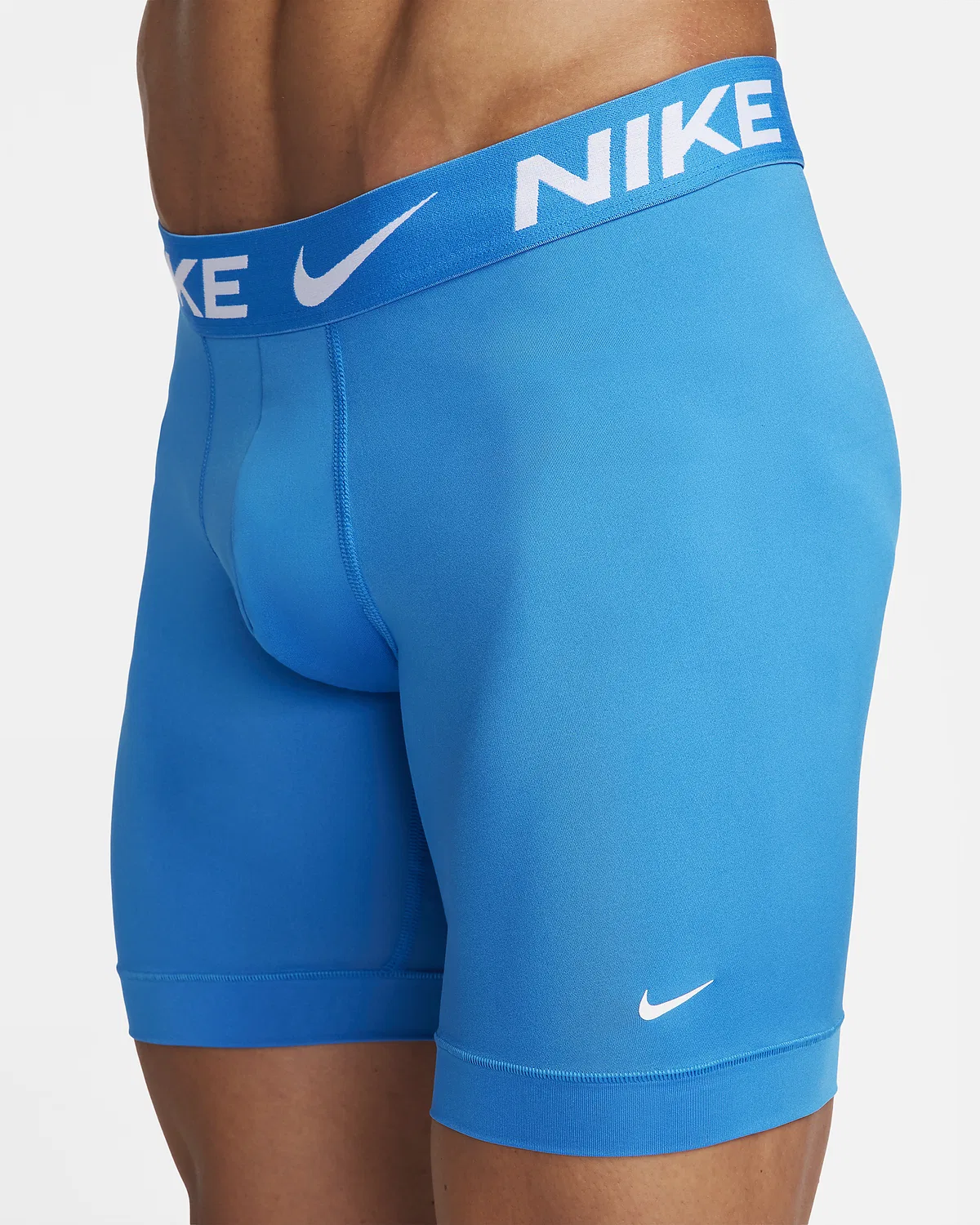 Мужские длинные боксеры Dri-FIT (3 шт.) Nike Essential Micro, Blue — фото 4