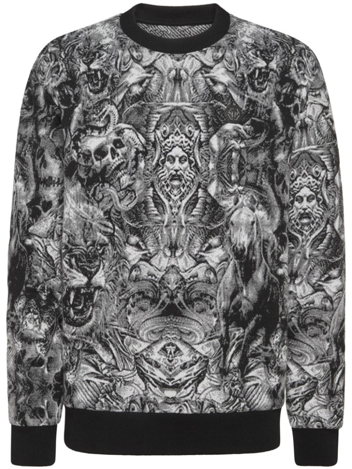 

Джемпер с принтом Tattoo Philipp Plein, черный