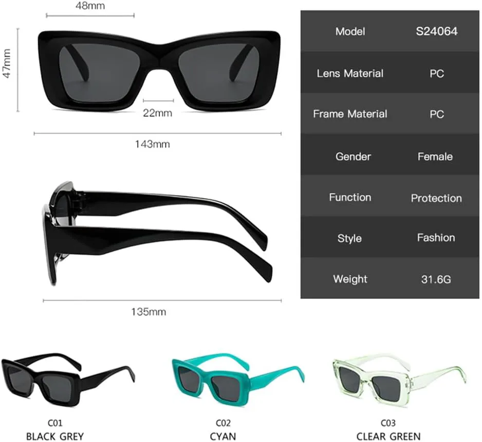 

Винтажные квадратные солнцезащитные очки 2027 для женщин и мужчин, модные ретро-солнцезащитные очки для вождения, защита от УФ-излучения UV400 MTZJH, Red