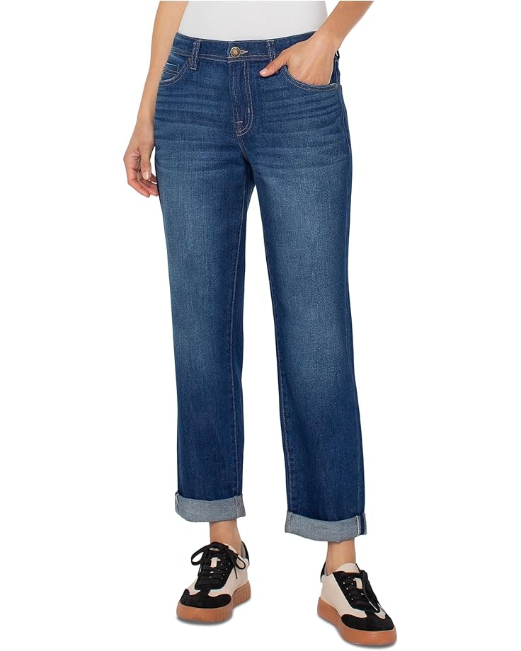 

Джинсы Liverpool Los Angeles The Keeper Boyfriend Mid-rise Rolled Jean 29" Unrolled/ 26" Rolled Inseam, цвет Pleasant Creek