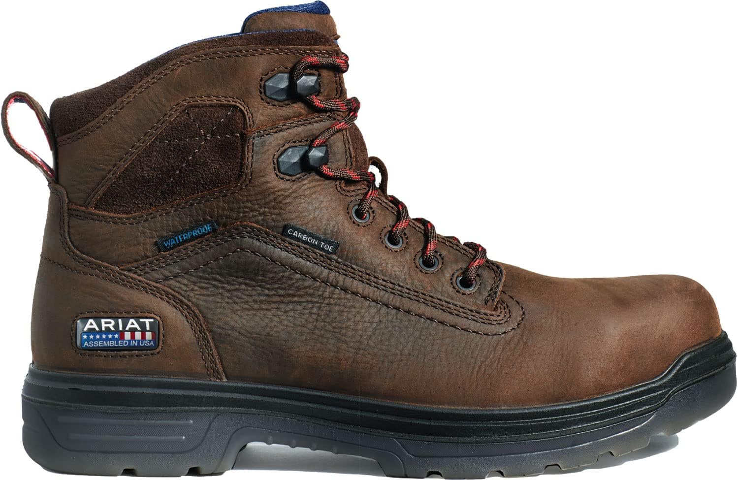 Мужские ботинки ARIAT Turbo 6 с водонепроницаемым сандалом с углеродным носком, собранные в США, коричневый — фото 2