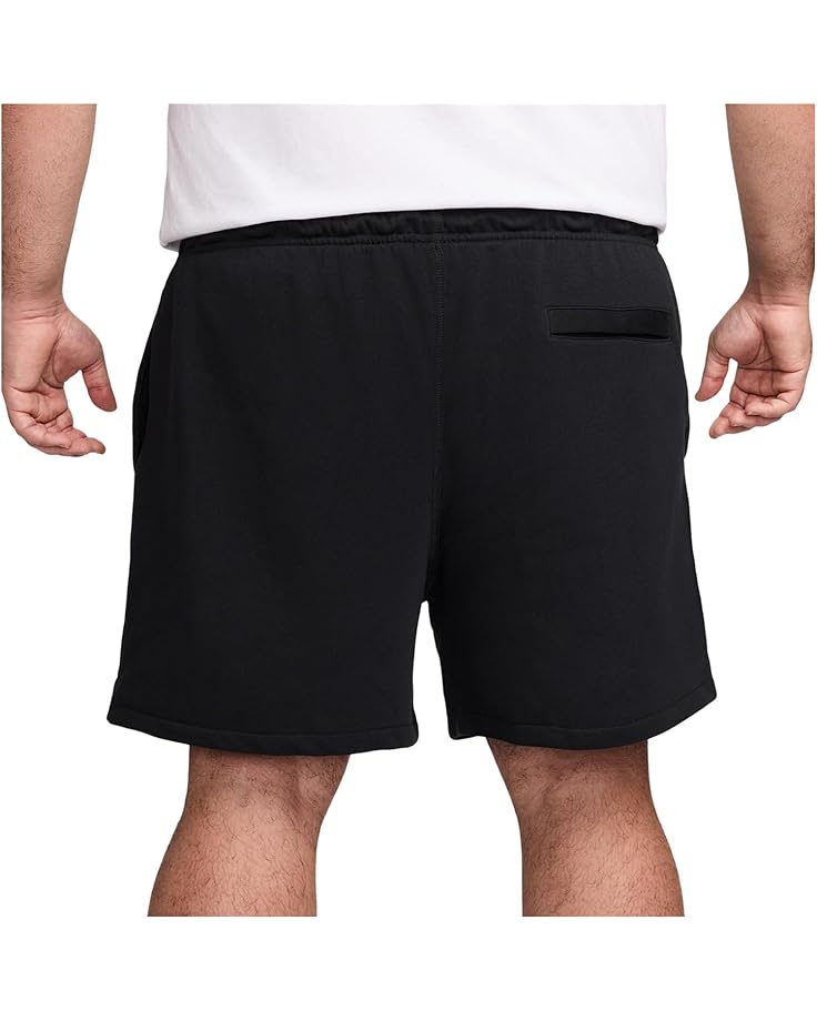 Шорты Nike Club French Terry Flow Shorts, цвет Black/Black/White — фото 2