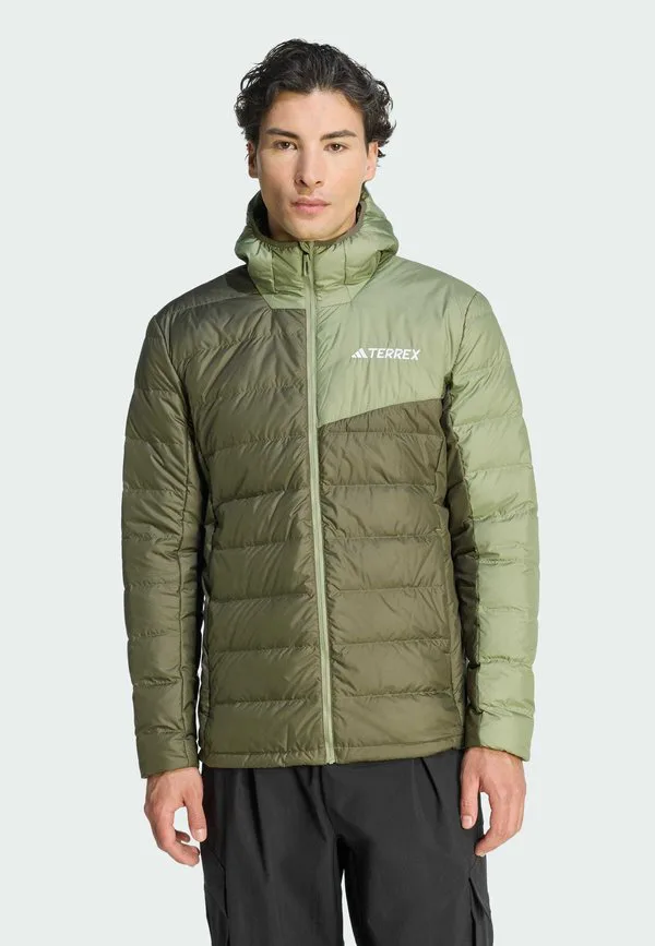 Зимняя куртка terrex climawarm с капюшоном Adidas Sportswear, Olive Strata Tent Green
