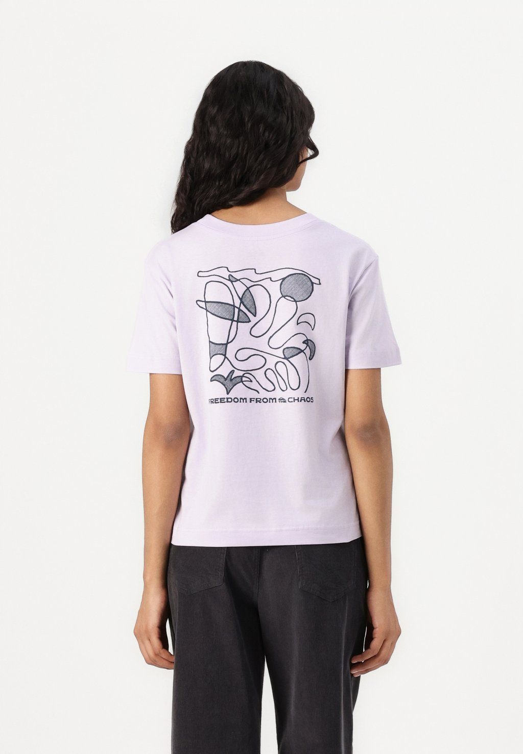 

Футболка с принтом TILEBLOOM SCREEN TEE Quiksilver, сиреневый