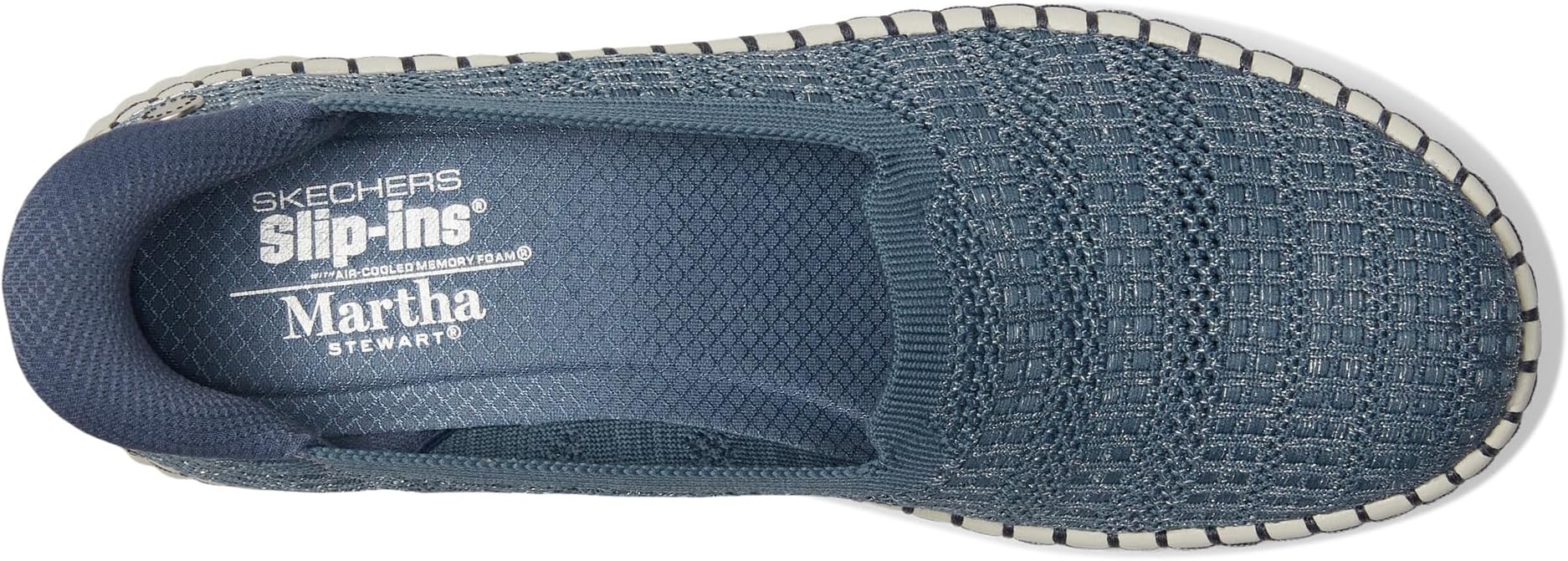 Кроссовки SKECHERS Martha Stewart Wilshire Blvd - Glimmer Step Hands Free Slip-Ins, Slate — фото 2