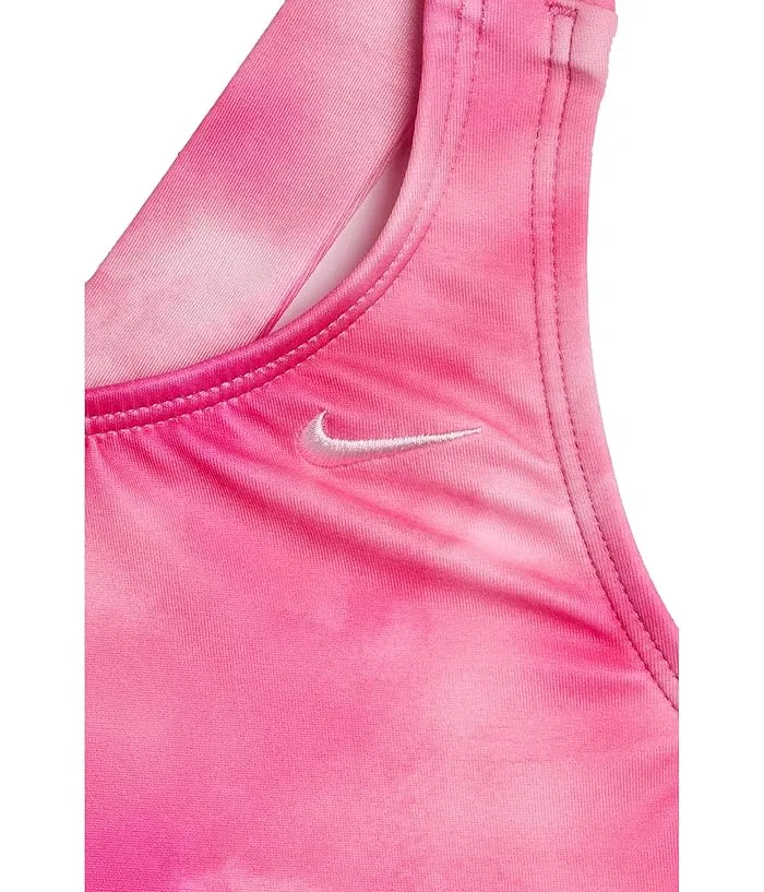 Купальник с длинным рукавом и мидкини тай-дай Nike Kids, Blue/Red — фото 3