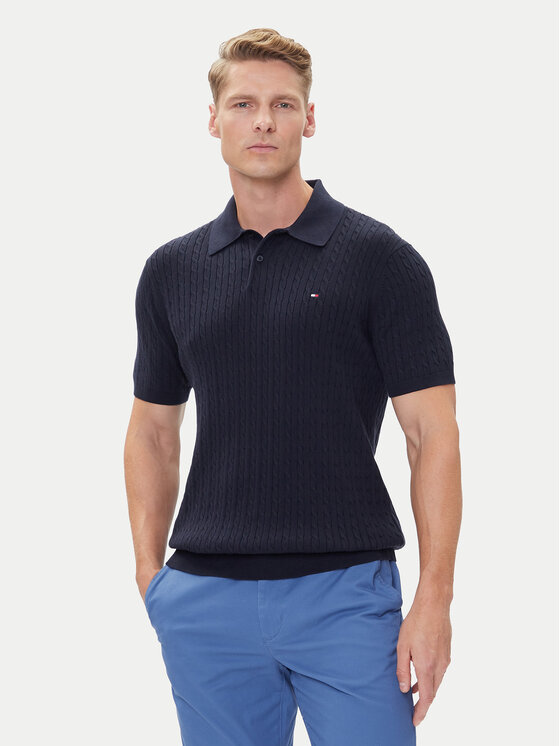 

Поло regular fit MW0MW40701 Tommy Hilfiger, синий