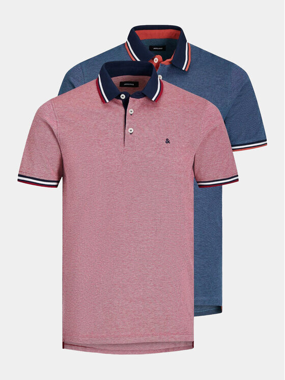 

Комплект из 2 рубашек-поло приталенного кроя Jack&Jones, мультиколор