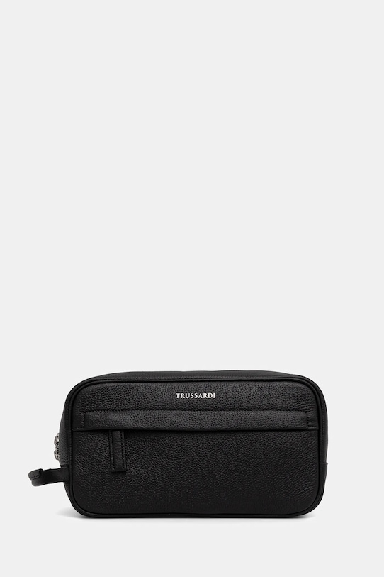 

Кожаная косметичка Trussardi, черный