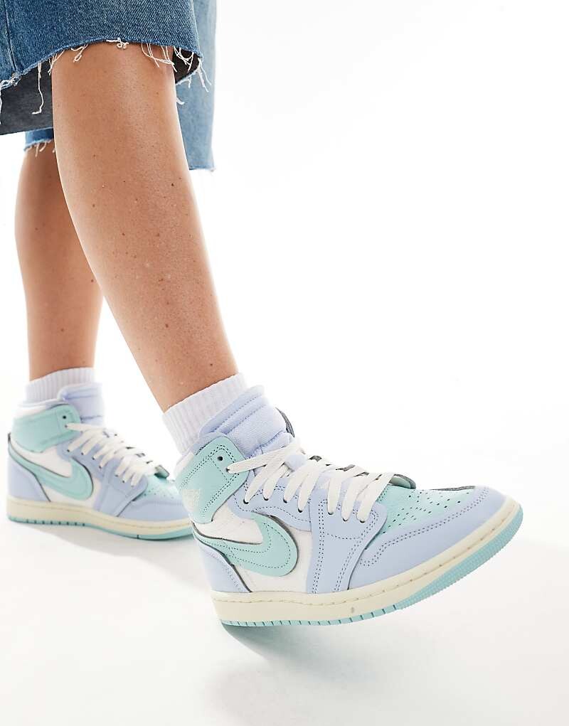 

Кроссовки Air Jordan – 1 Mid Method Make – синего цвета, Синий, Кроссовки Air Jordan – 1 Mid Method Make – синего цвета