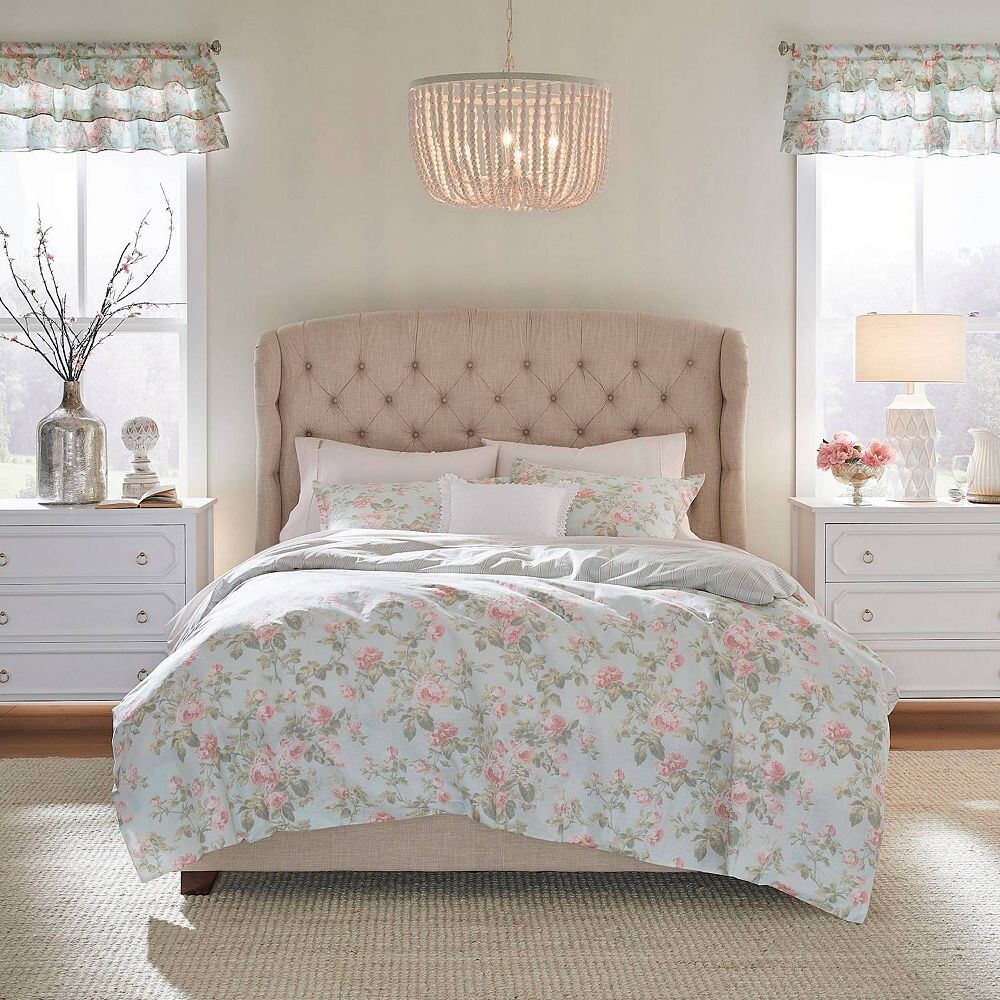

Комплект пуховых одеял Laura Ashley Madelynn с шамсами, синий