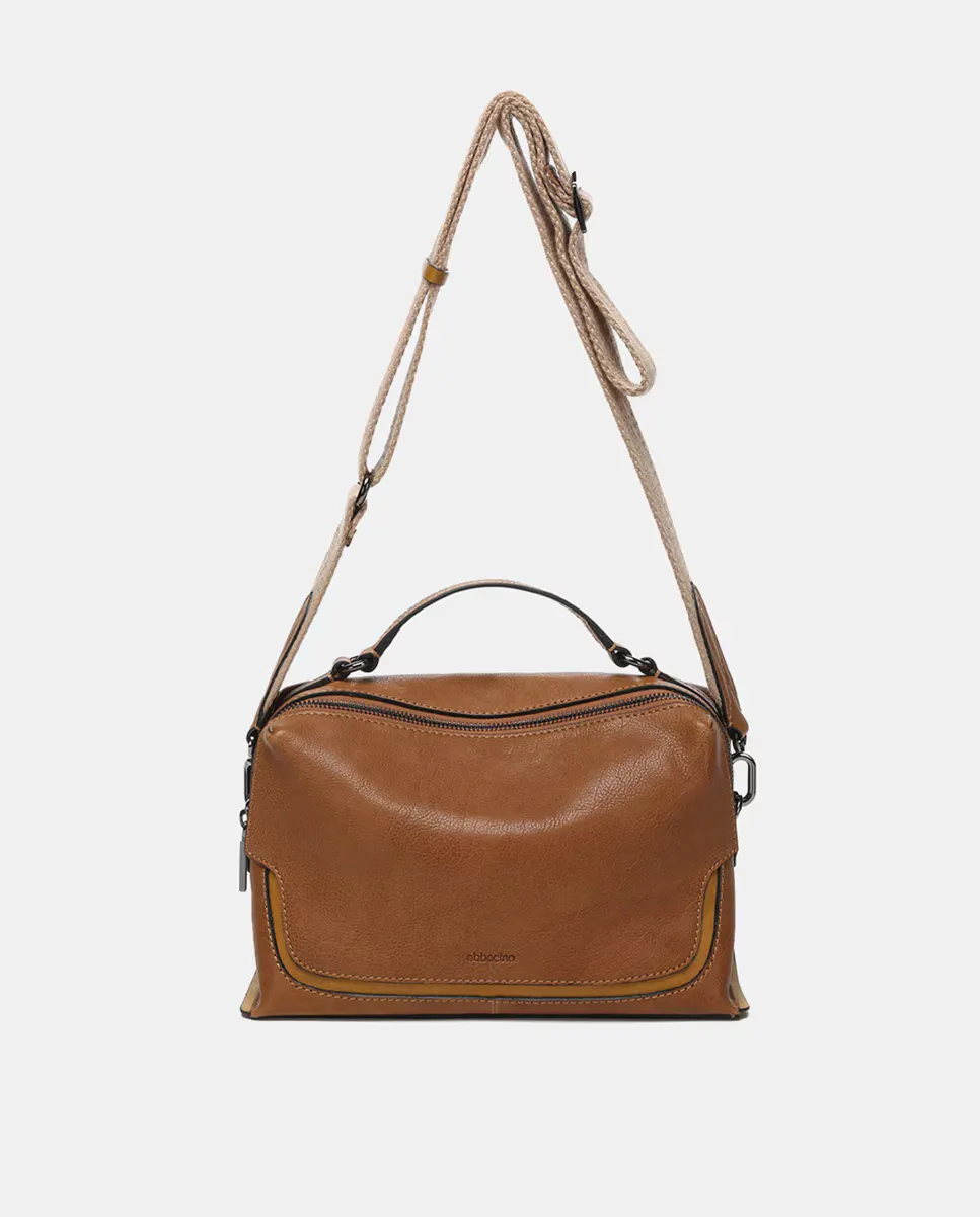 

Сумка Bandolera Oceans Diary en piel cognac Abbacino, коричневый