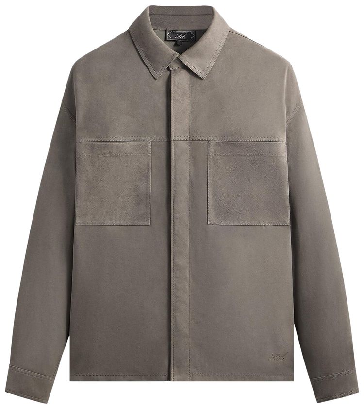 

Замшевая рубашка Kith Suede Ace Shirt, серый