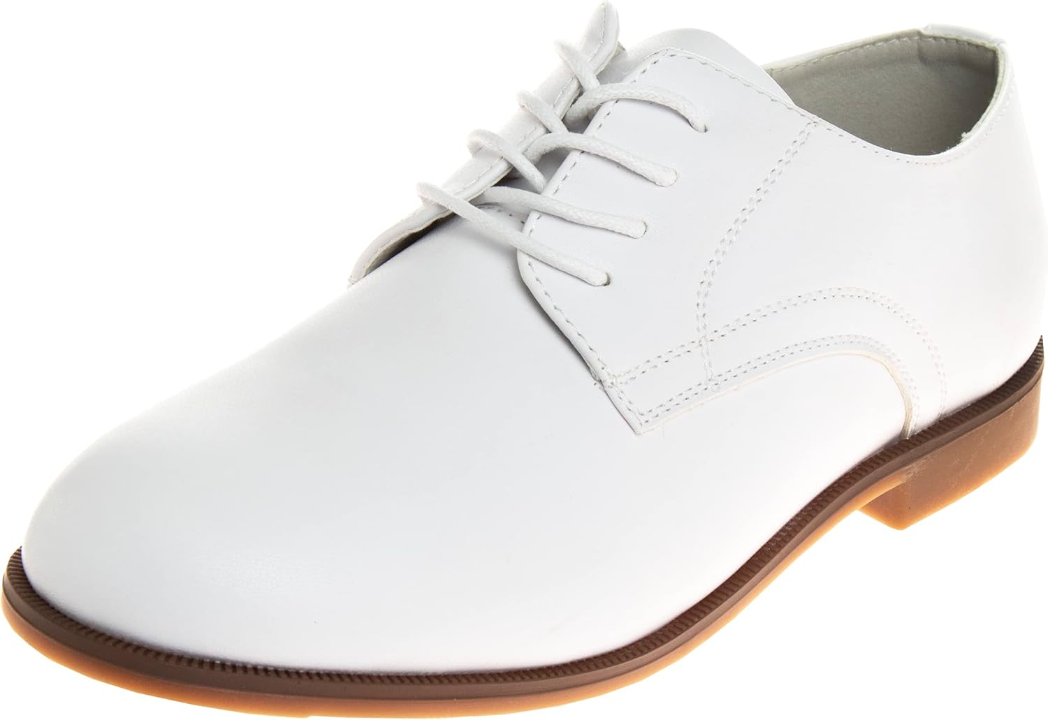 

Классические комфортные оксфорды Josmo Boys - модель Wing Tip, формальные туфли на шнуровке (цвета: черный/коричневый/белый) (размеры: 7-10 малыши / 11-2 маленькие дети / 3-6 большие дети)