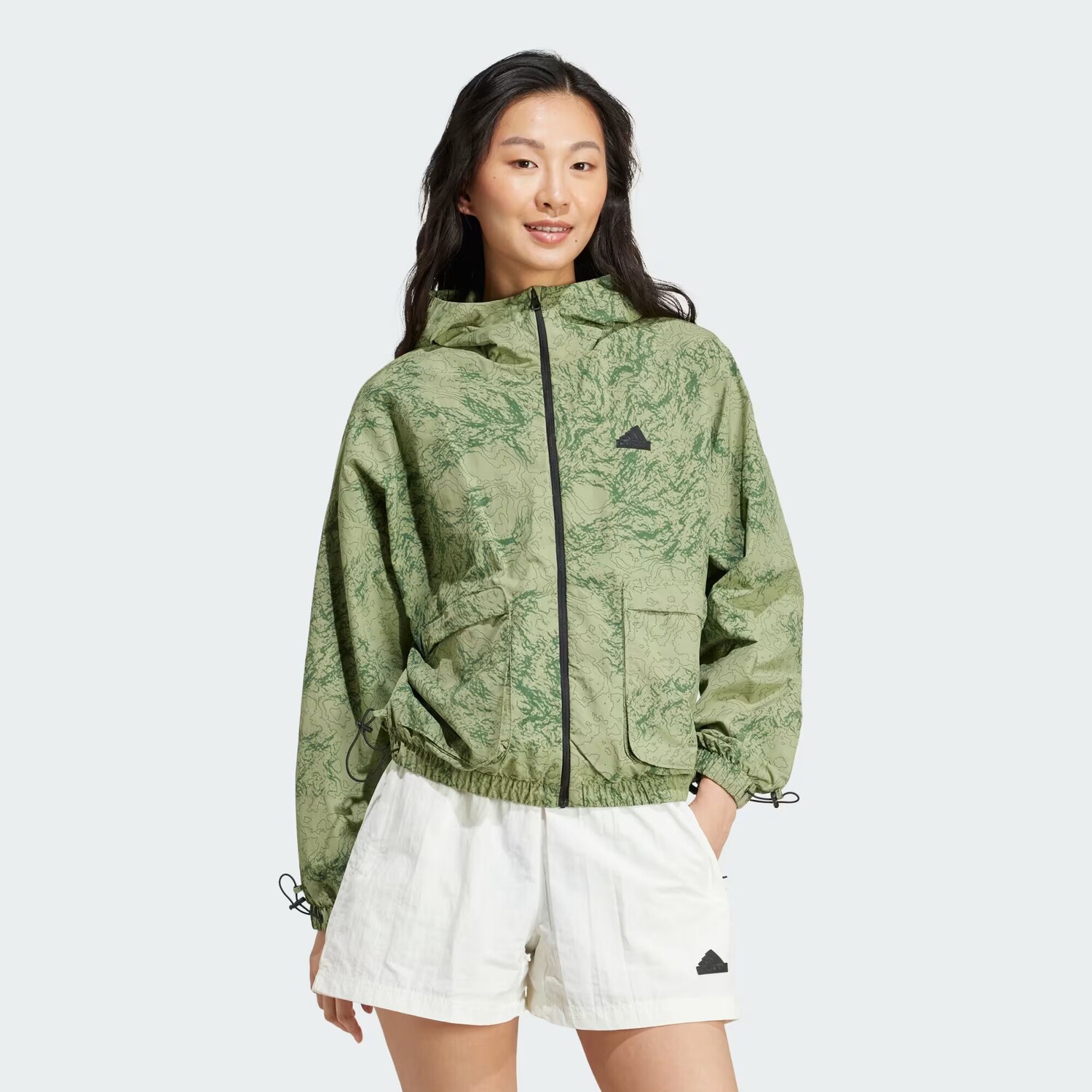 

Тканая ветровка City Escape Adidas, цвет Tent Green