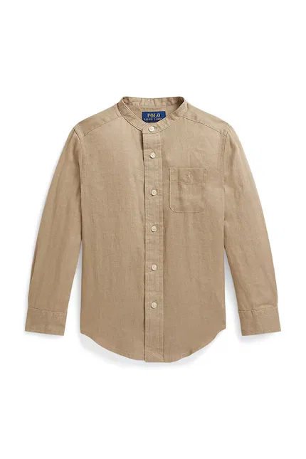 Рубашка льняная Polo Ralph Lauren, зеленый
