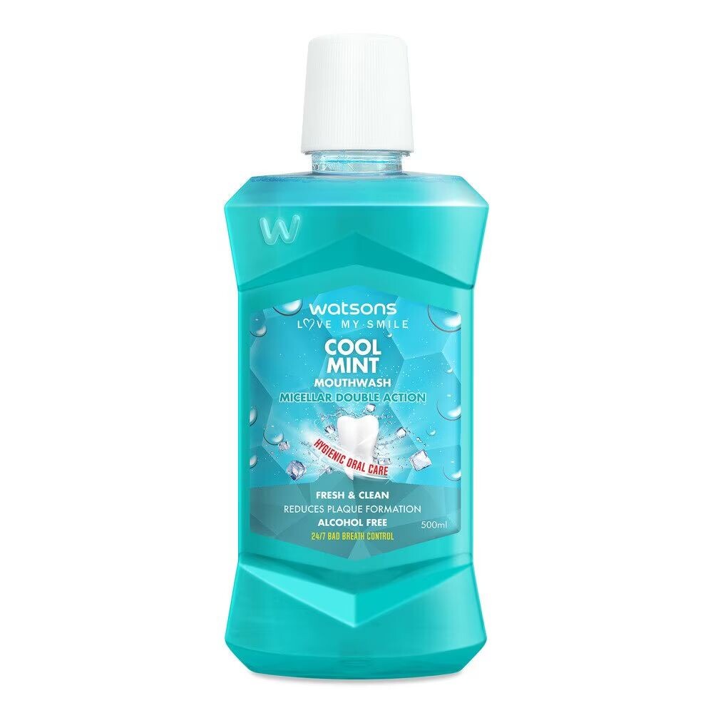

Watsons Прохладная мятная жидкость для полоскания рта 500мл, Blue