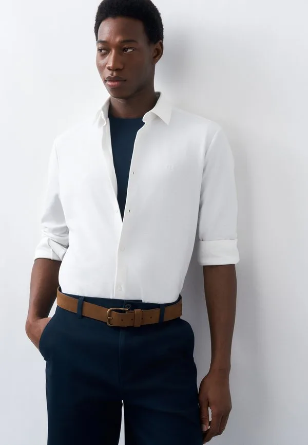 Повседневная облегающая рубашка Calvin Klein, Brilliant White