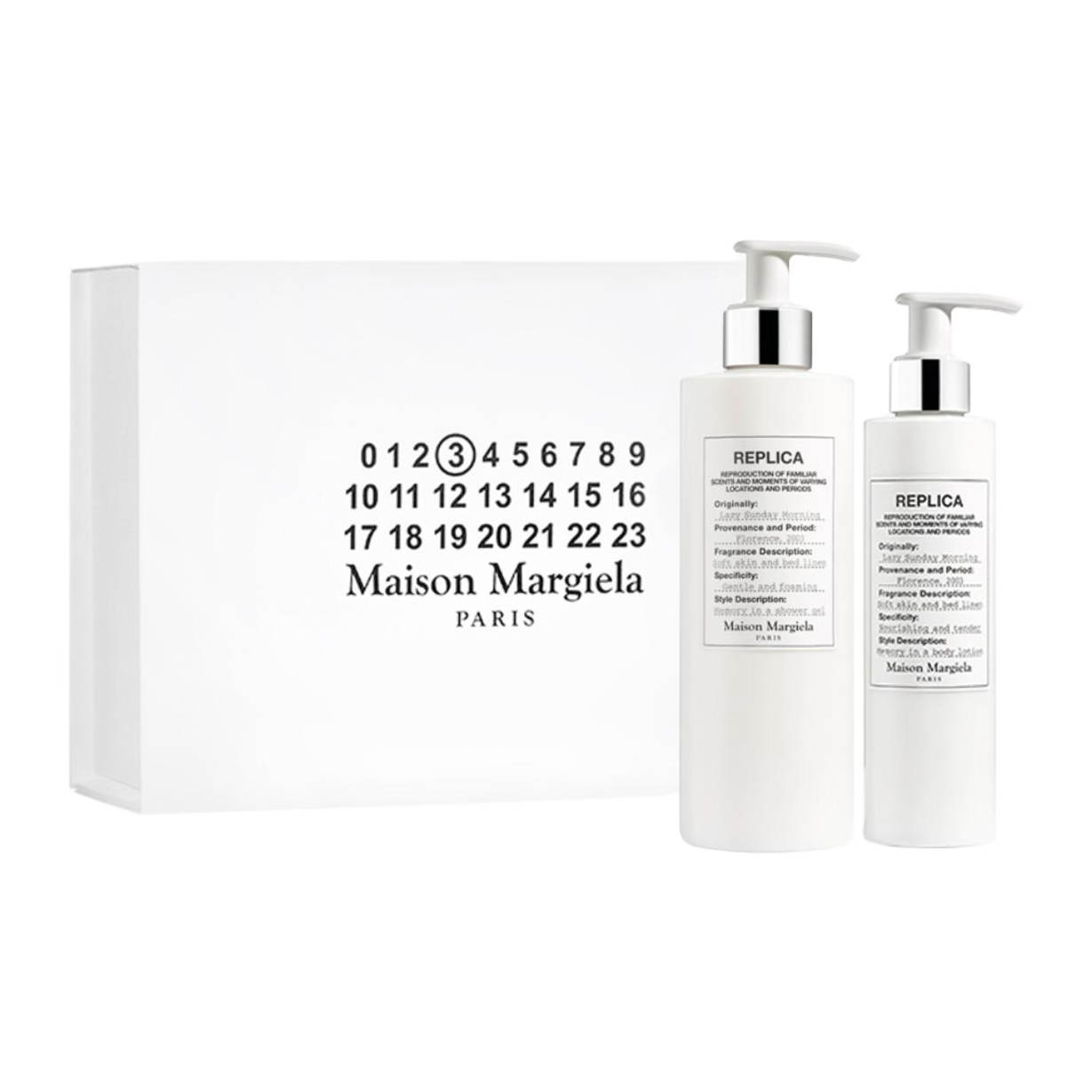 

Набор для ухода lazy weekend ароматические эффекты гель для душа 200мл + лосьон для тела 200мл Maison Margiela