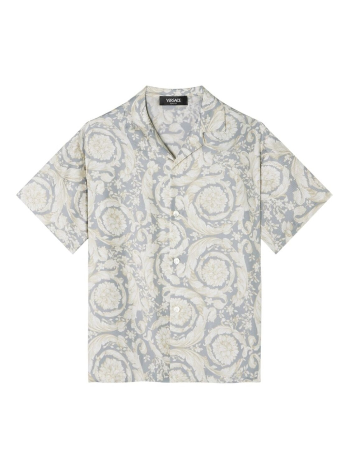 

Рубашка с принтом Barroco Versace Kids, серый