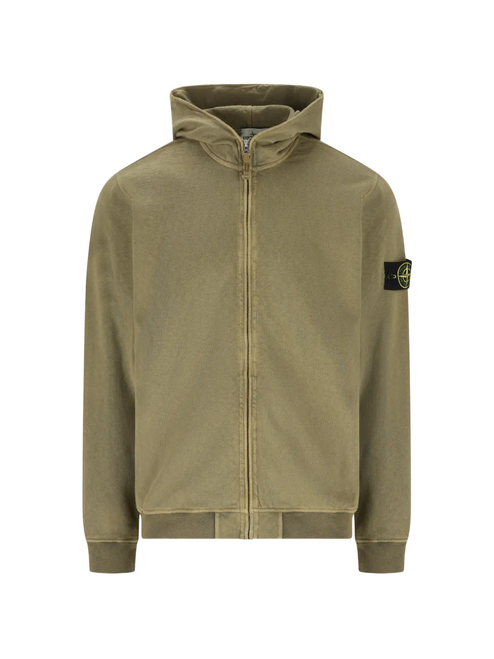 

Толстовка на молнии Stone Island, зеленый