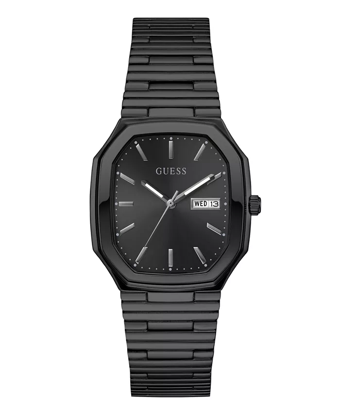 

Мужские черные часы Date, 35mm Guess