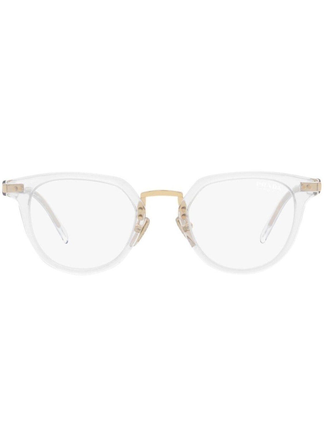 

Солнцезащитные очки PR 17YS в круглой оправе Prada Eyewear, белый