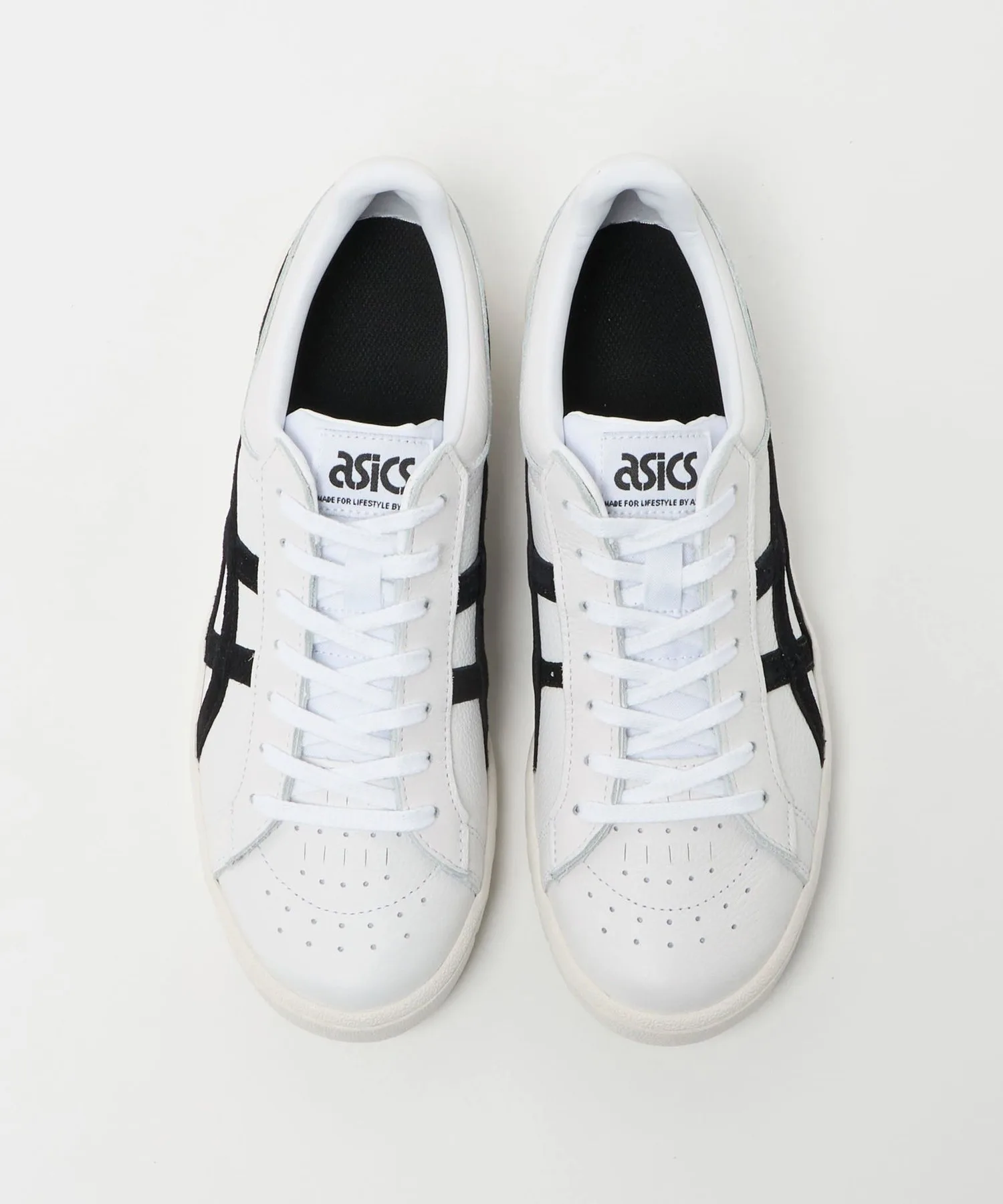 Мужские кроссовки из натуральной кожи GEL-PTG ASICS белые — фото 4