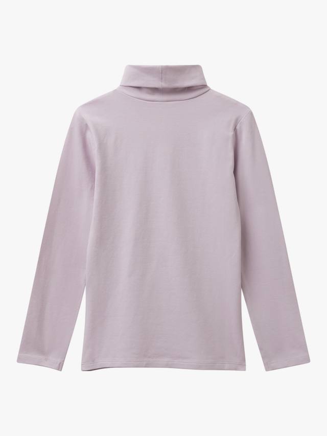 Детская футболка с длинным рукавом из хлопковой смеси Benetton, Violet — фото 2