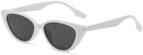 

Модные солнцезащитные очки в форме треугольника в стиле ретро для женщин, солнцезащитные очки для женщин с защитой от УФ-излучения UV400 MTZJH, White Grey