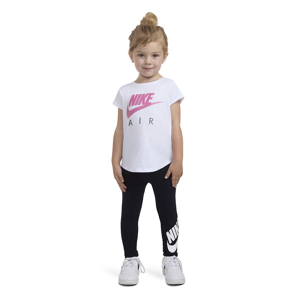 Леггинсы Nike Club с высокой посадкой для девочек-подростков, черный — фото 4