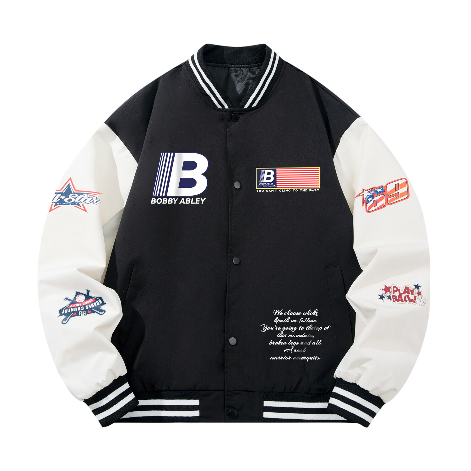 

Бейсбольная куртка унисекс BOBBY ABLEY, Синий