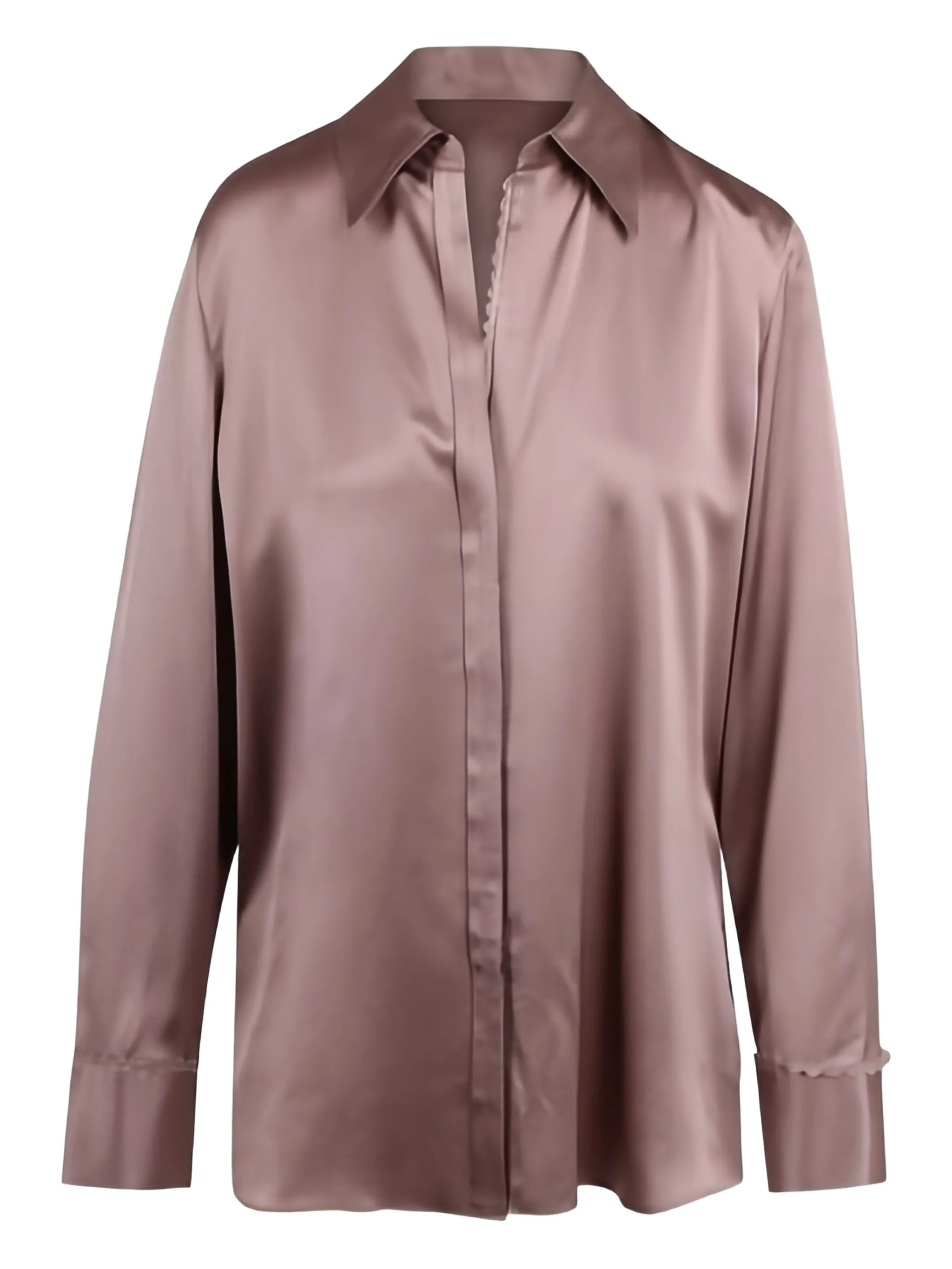 

Рубашка с кружевной отделкой Vince, розовый