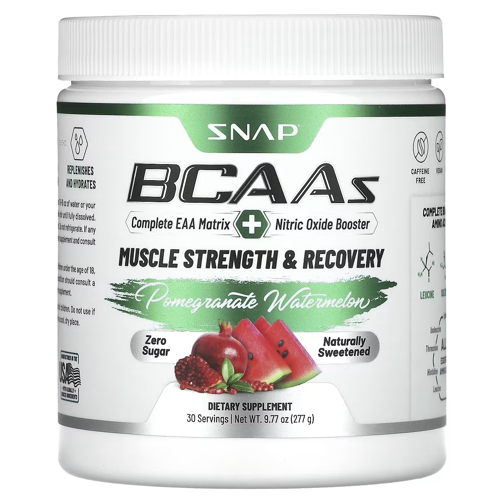 

Добавка Snap Supplements BCAA гранат и арбуз, 277 г